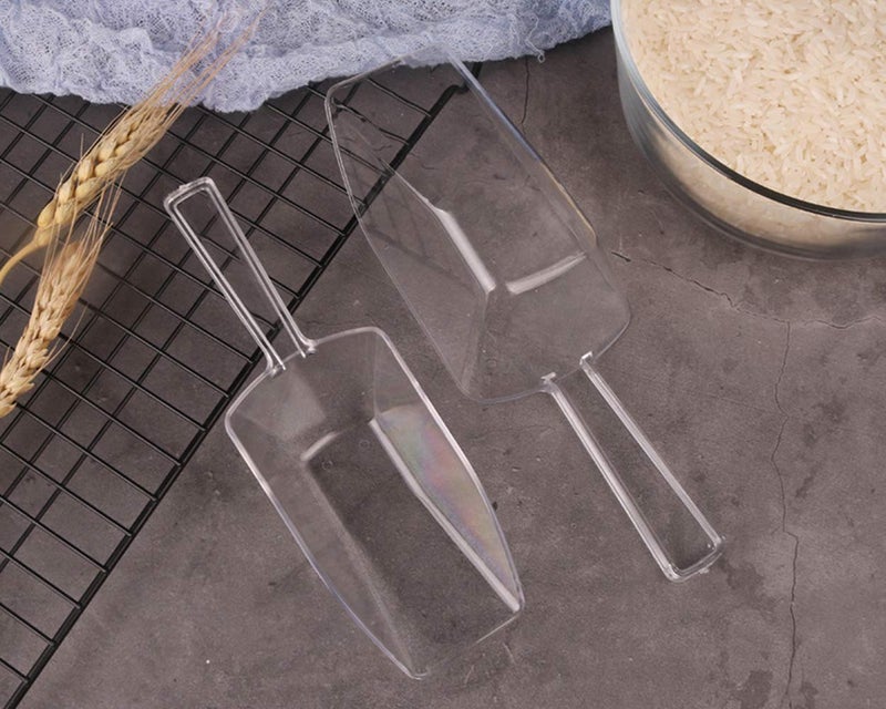 DS.DISTINCTIVE STYLE DS DISTINCTIVE STYLE Kitchen Scoops Set - 6 Clear Plastic Scoops with 3 Sizes - Image 5